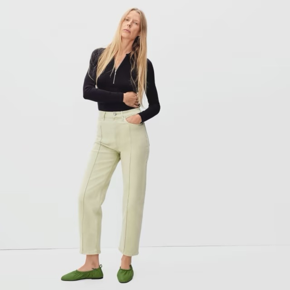 Everlane Women's Jeans in Light Green